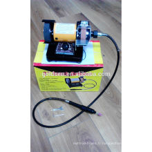 3 &quot;150W CE EMC Jewelers Portable Hobby Craft Petit finisseur à bancs Electric Power 75mm Mini Bench Grinder